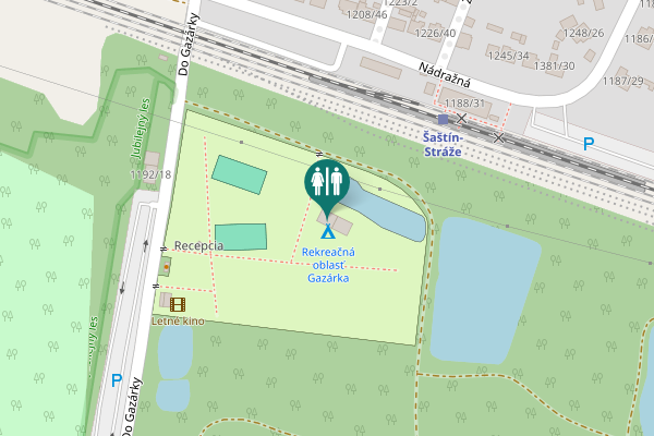 Map showing location of Nádražná 1207/48 Toilet