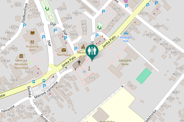 Map showing location of Janka Palu 3/5 Toilet