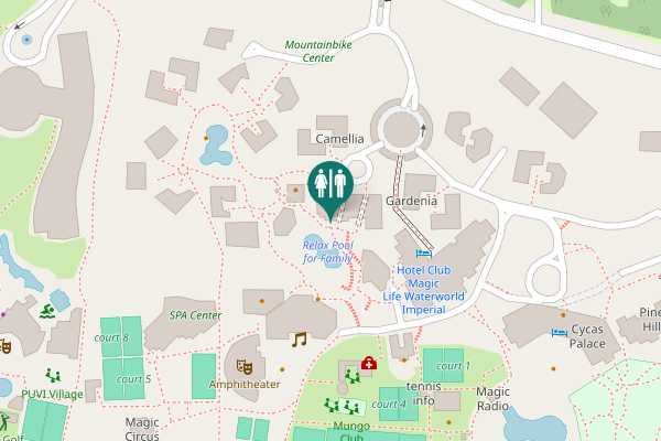 Map showing location of Serik Toilet