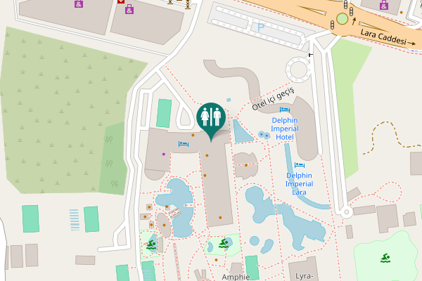 Map showing location of Otel içi geçiş Toilet