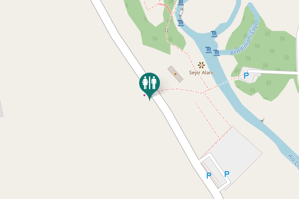 Map showing location of Muradiye Toilet