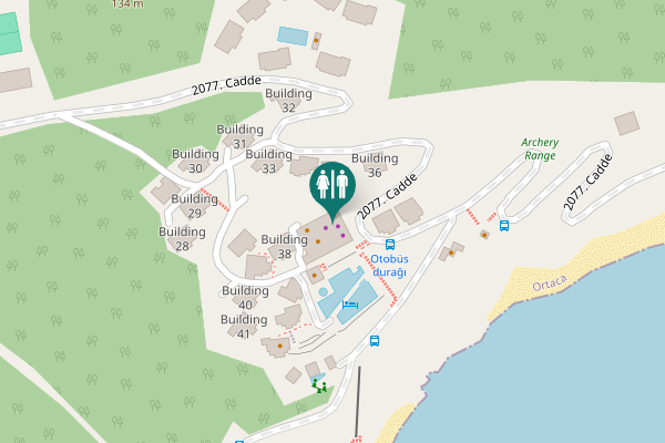 Map showing location of 2077. Cadde Toilet