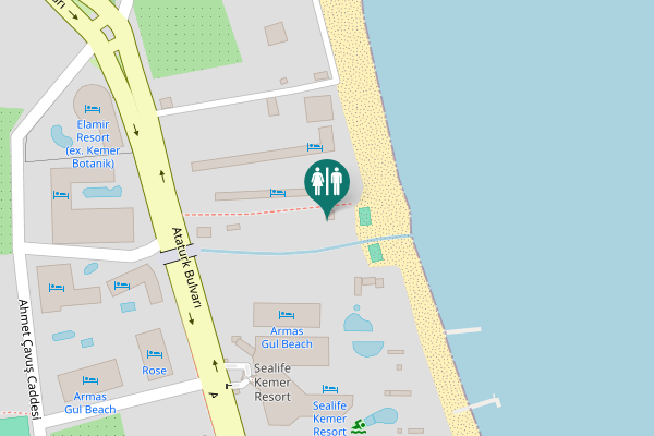 Map showing location of Ataturk Bulvarı 44 Toilet