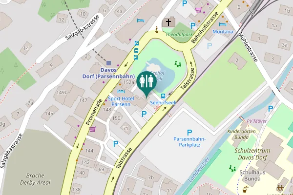 Map showing location of Promenade 152 Toilet
