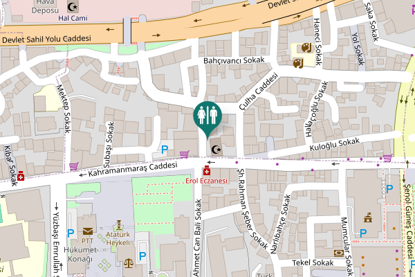 Map showing location of Şh.Pilot Mete Esat Sokak Toilet