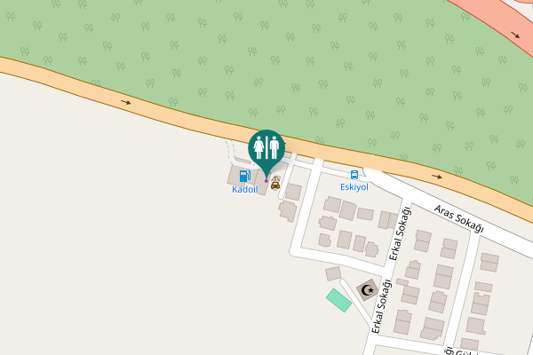 Map showing location of Büyükçekmece Toilet