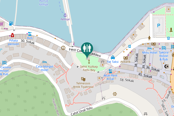 Map showing location of Fevzi Çakmak Caddesi Toilet