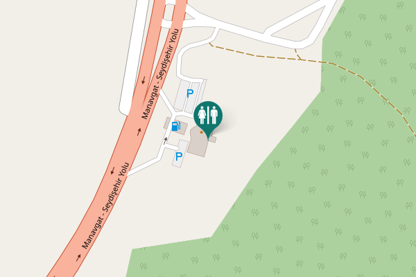 Map showing location of Manavgat - Seydişehir Yolu Toilet