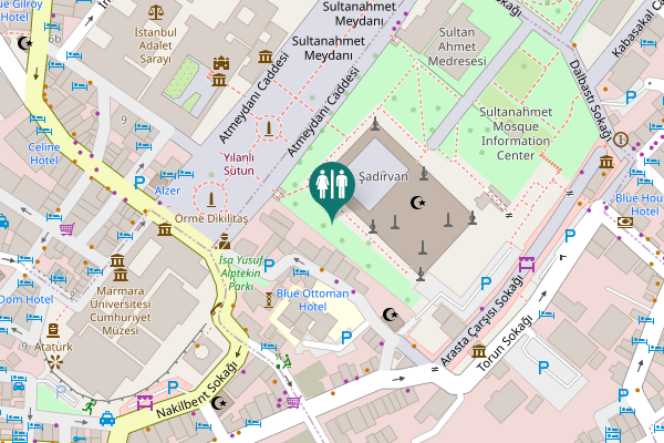 Map showing location of Atmeydanı Caddesi 7 Toilet