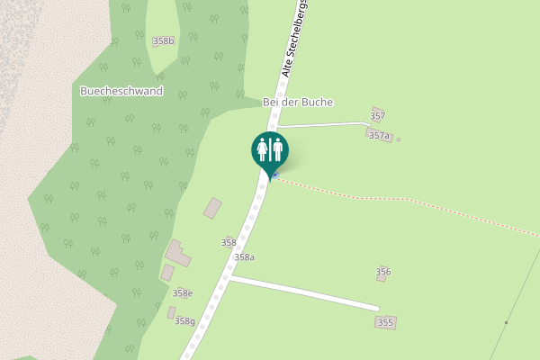 Map showing location of Alte Stechelbergstrasse Toilet