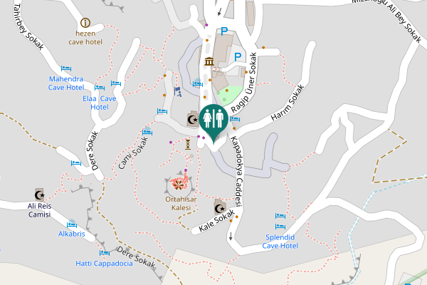 Map showing location of Kütüphane Sokak Toilet