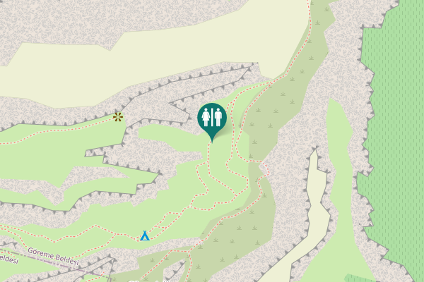 Map showing location of Pigeon valley Toilet