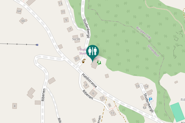 Map showing location of Studenbergli 1 Toilet