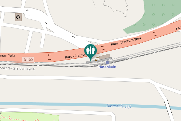 Map showing location of Kars - Erzurum Yolu Toilet