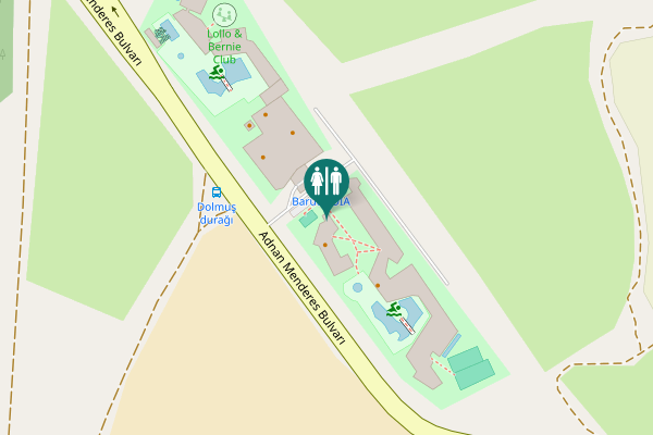 Map showing location of Adnan Menderes Bulvarı Toilet