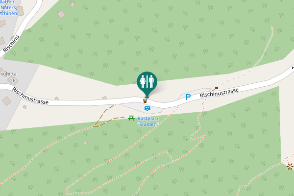 Map showing location of Rischinustrasse Toilet