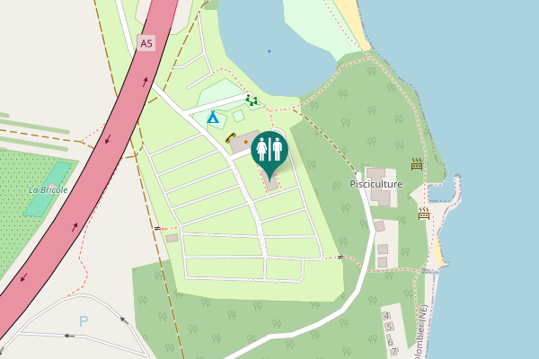 Map showing location of Allée du Port 8 Toilet