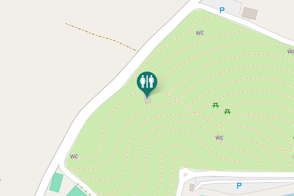 Map showing location of Şahinbey Toilet
