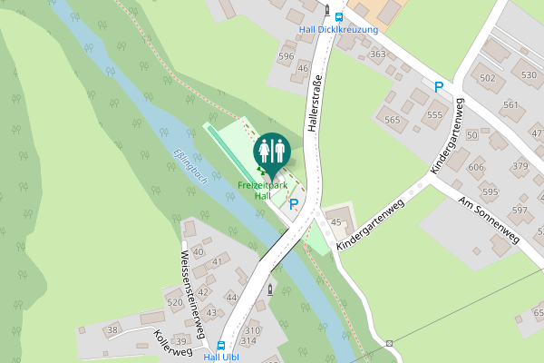 Map showing location of 580 Toilet