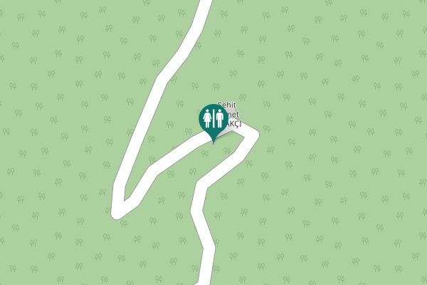 Map showing location of Andırın Toilet