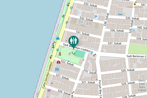 Map showing location of Sadi Berkman Caddesi 3 Toilet