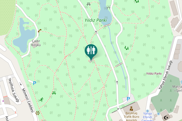 Map showing location of Beşiktaş Toilet