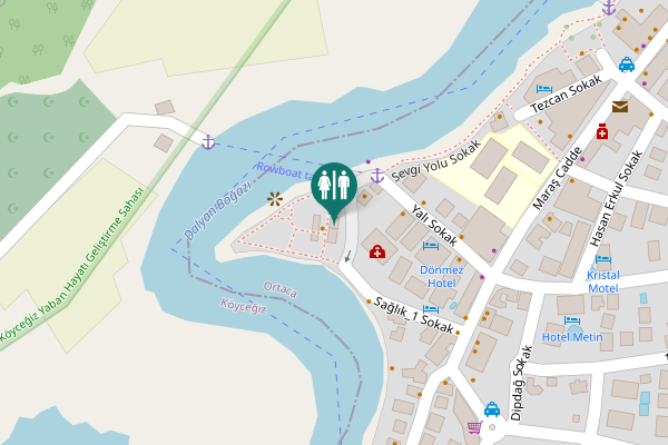 Map showing location of Sevgi Yolu Sokak Toilet