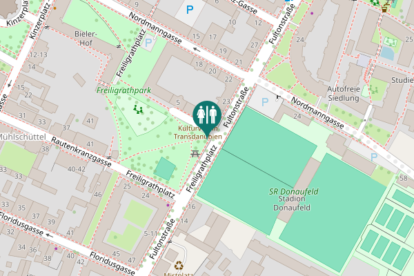 Map showing location of Freiligrathplatz 6 Toilet