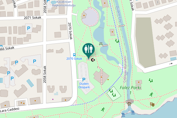 Map showing location of 2070 Sokak Toilet