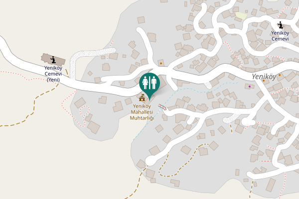 Map showing location of Yeniköy Toilet