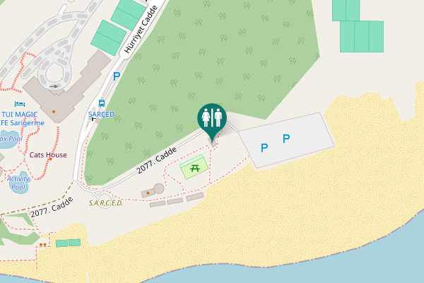 Map showing location of 2077. Cadde Toilet