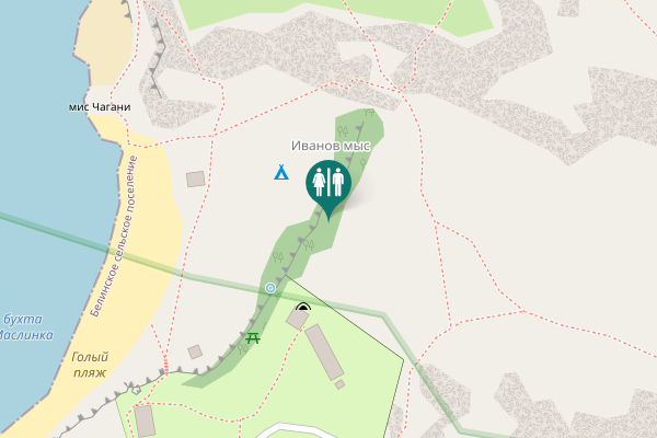 Map showing location of Северная улица Toilet