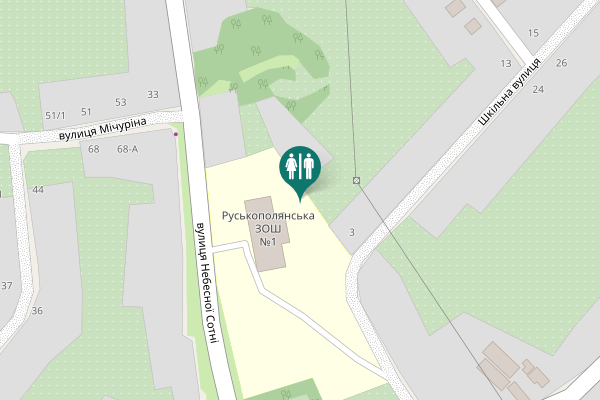 Map showing location of Шкільна вулиця 3 Toilet