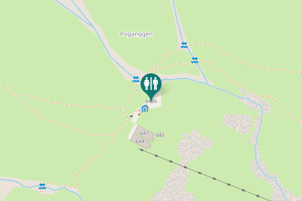 Map showing location of Poganggen 648b Toilet