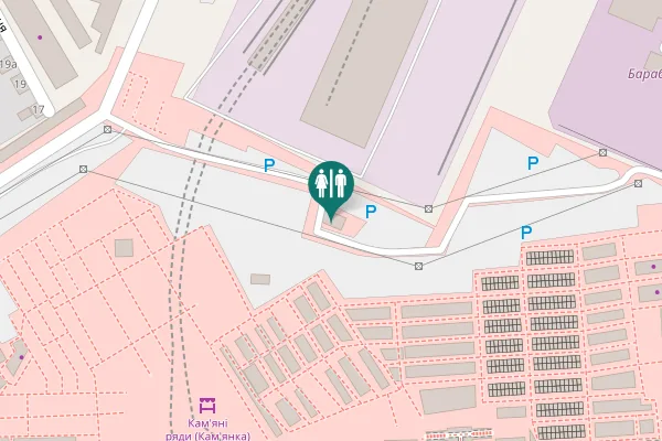 Map showing location of вулиця Олександра Подольського Toilet
