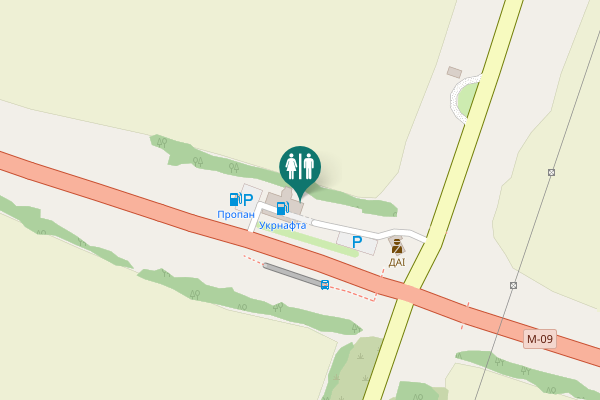 Map showing location of Залозецька вулиця 120 Toilet
