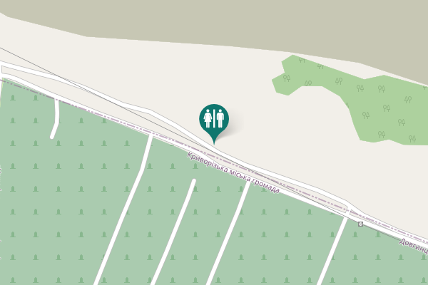 Map showing location of Kryvyi Rih Toilet