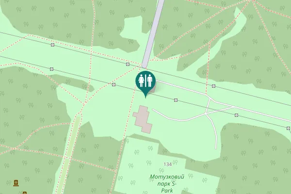 Map showing location of Kharkiv Toilet