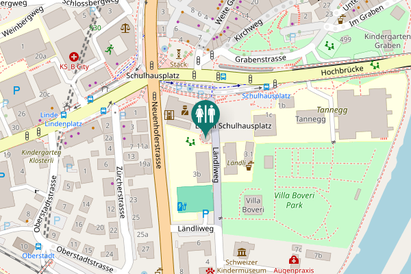 Map showing location of Ländliweg 2 Toilet