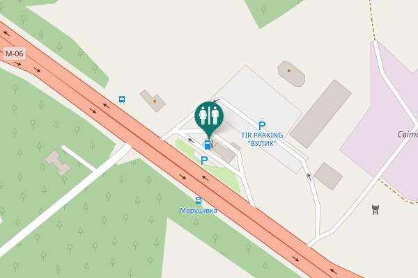 Map showing location of Весела вулиця 9 Toilet