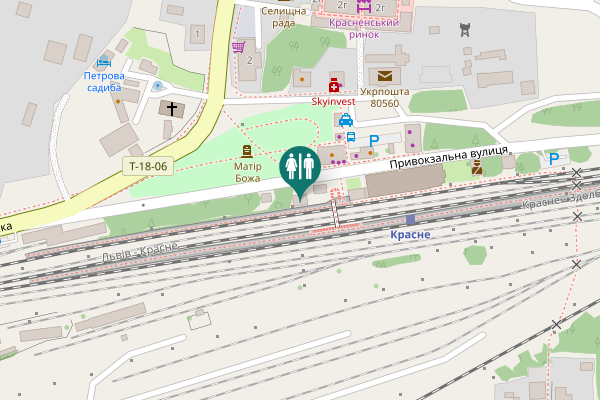 Map showing location of Привокзальна вулиця 17 Toilet