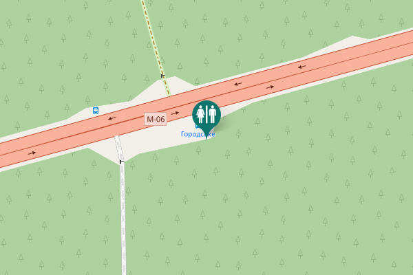 Map showing location of М-06 Toilet
