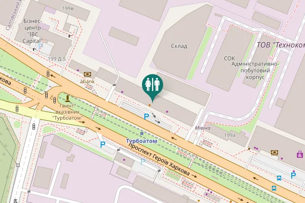 Map showing location of Heroiv Kharkova Avenue 219 Toilet