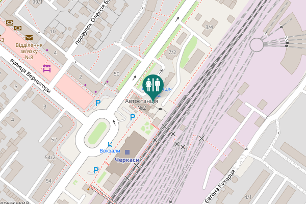 Map showing location of вулиця Володимира Ложешнікова 7 Toilet