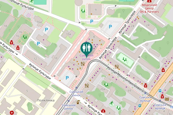 Map showing location of Trinklera Street 8 Toilet