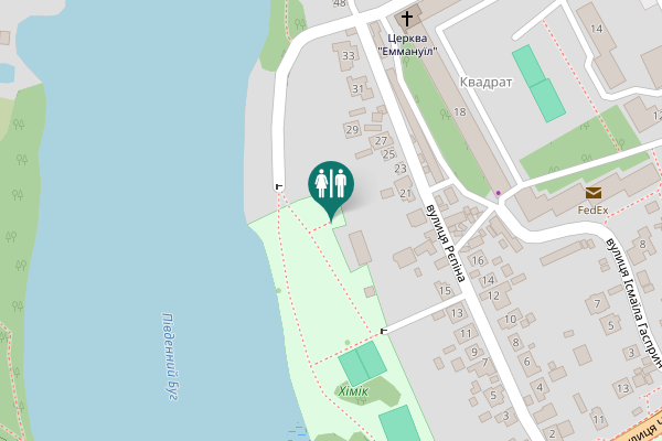 Map showing location of Riepina Street 29 Toilet