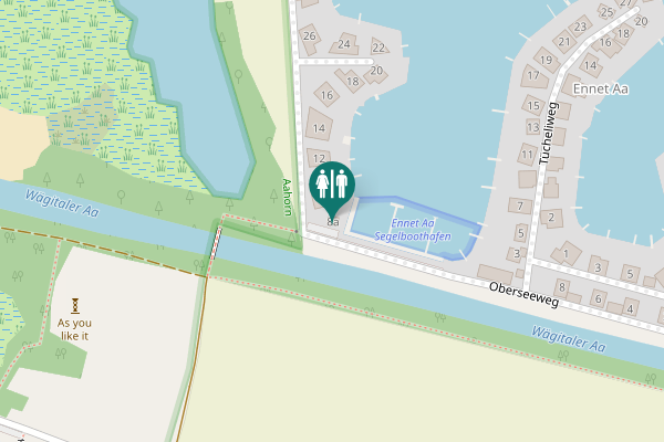 Map showing location of Oberseeweg 8a Toilet