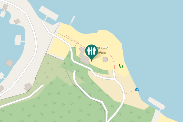 Map showing location of Лютнева вулиця Toilet