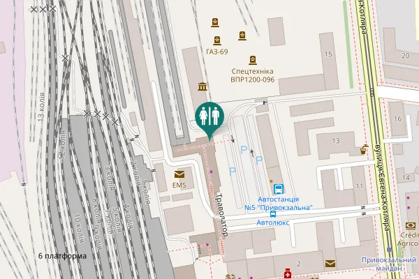 Map showing location of Траволатор 15в Toilet