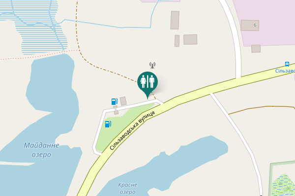 Map showing location of Silzavodska Street Toilet
